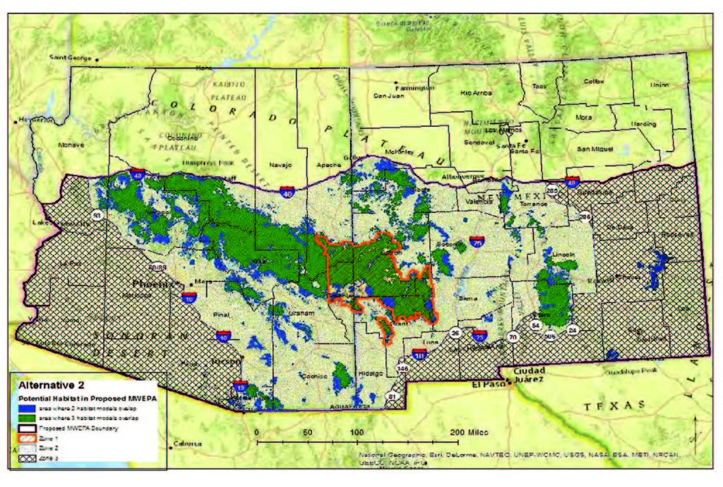 Wolf Map - New Mexico Wildlife Federation - New Mexico Wildlife Federation