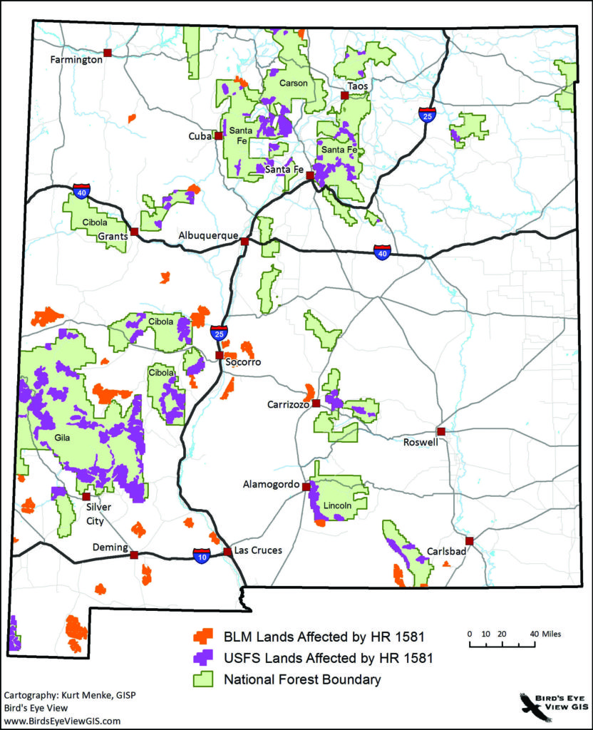 Areas that would have been impacted by legislation supported by McMorris Rodgers selling off public lands.